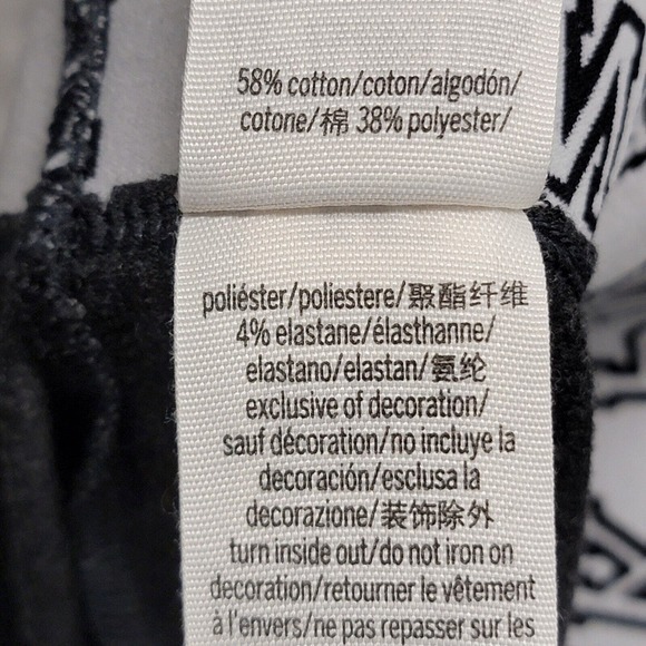 Victoria Secret Pink Leggings Womens Size Large Dark Gray Stretch Spell Out - Picture 3 of 9